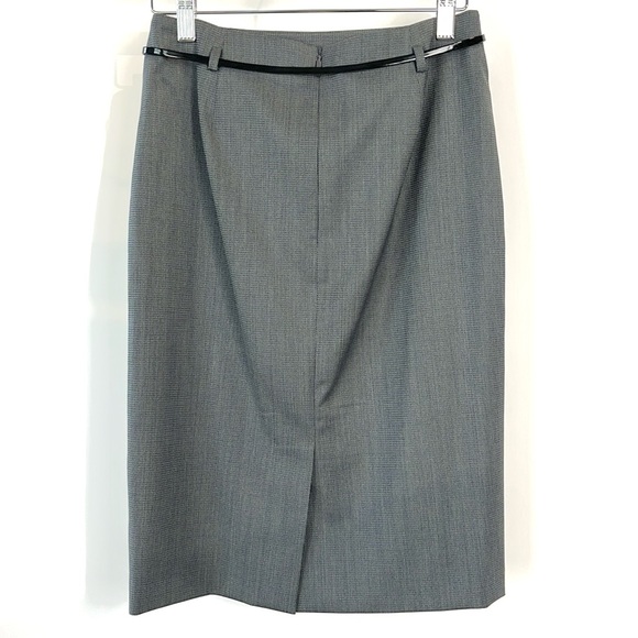 Boss Hugo Boss Vilina 5 Grey Belted Pencl Skirt - Picture 2 of 11